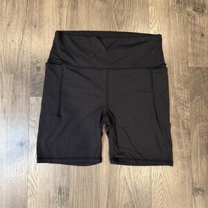 Prana Women's Black Bike Shorts. Cycling. Pilates. Gym. Biker. Women’s Large.